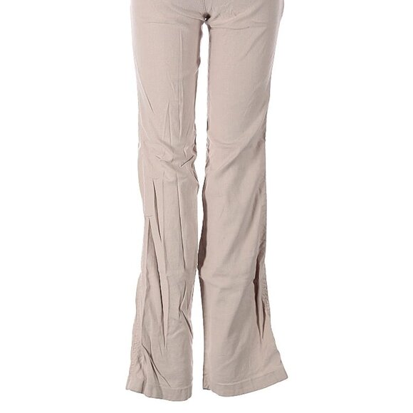 Level 99 Khaki Linen blend bootcut pants Size 25 - Picture 12 of 12